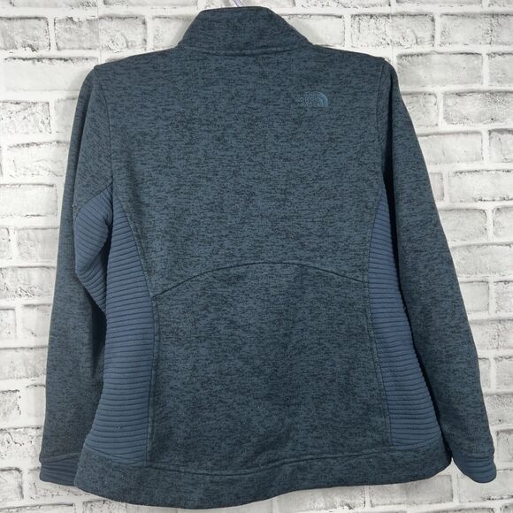 The North Face Indi 2 Gray Full Zip Jacket Slim Fit Fleece Lined Women's Large - Picture 13 of 16